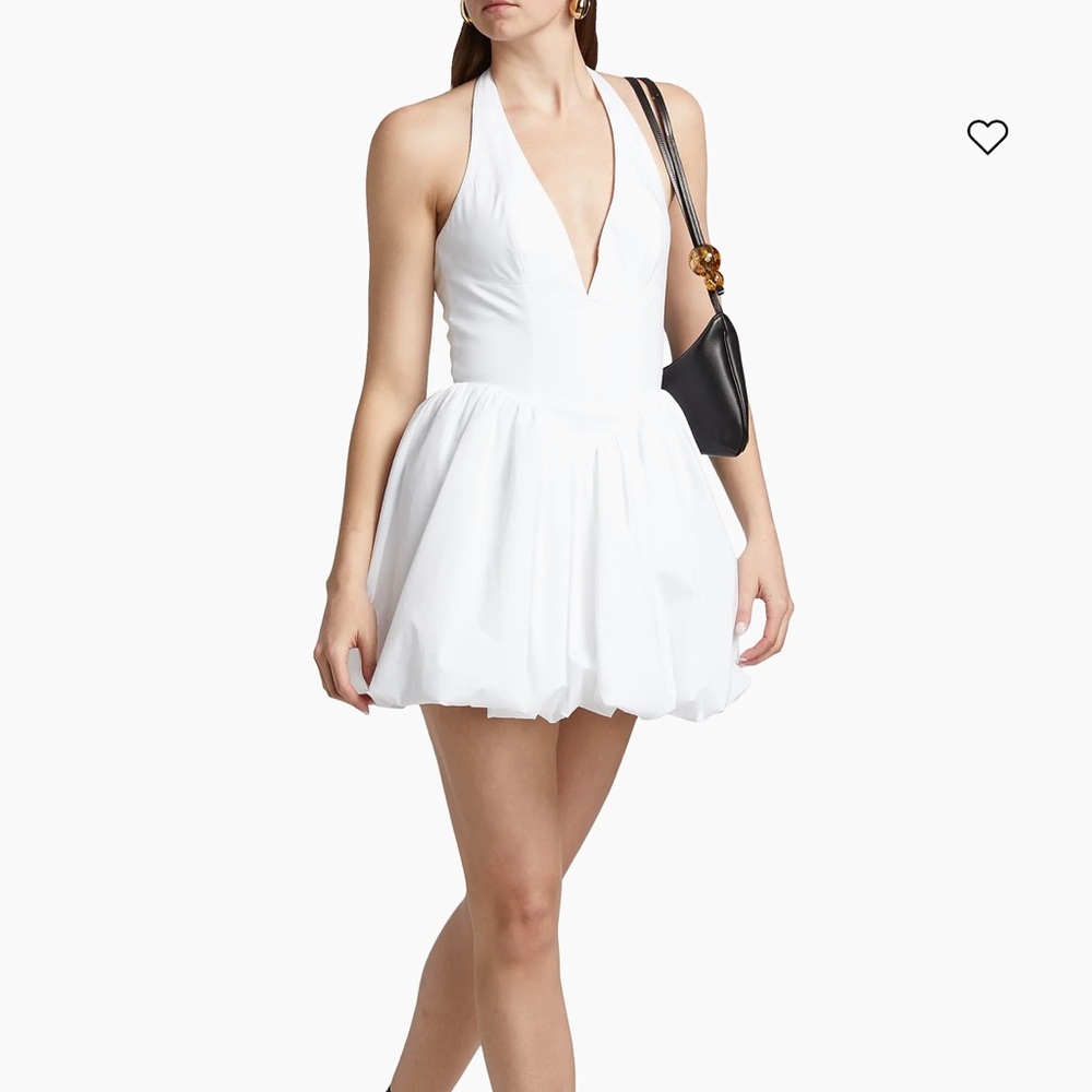 Ronny Kobo Collection White Halter Dress